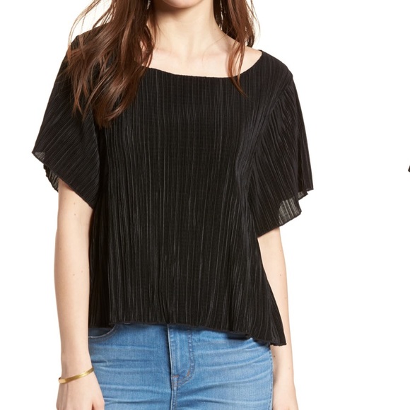 Madewell Micropleat Top - Picture 1 of 4